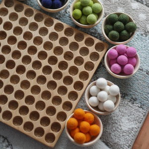 Hunderterbrett ohne Filzkugeln