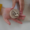 Sandstempel aus Holz mit Baustellenfahrzeugen, handgefertigt