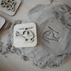 Sandstempel aus Holz mit Fahrzeugen, handgefertigt