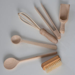 Helfer Set aus Holz - Übersicht