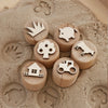 Sandstempel aus Holz „Der Bauernhof“, handgefertigt