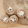 Sandstempel aus Holz „Der Bauernhof“, handgefertigt