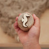 Sandstempel aus Holz mit Meerestieren, handgefertigt