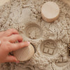 Sandstempel aus Holz mit Wintermotiven, handgefertigt