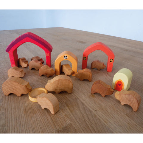 Bauernhof mit Schweine - Gesamtübersicht
