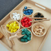 Montessori Holzzylinder für Farbspiele, Zangen- und Sortierübungen
