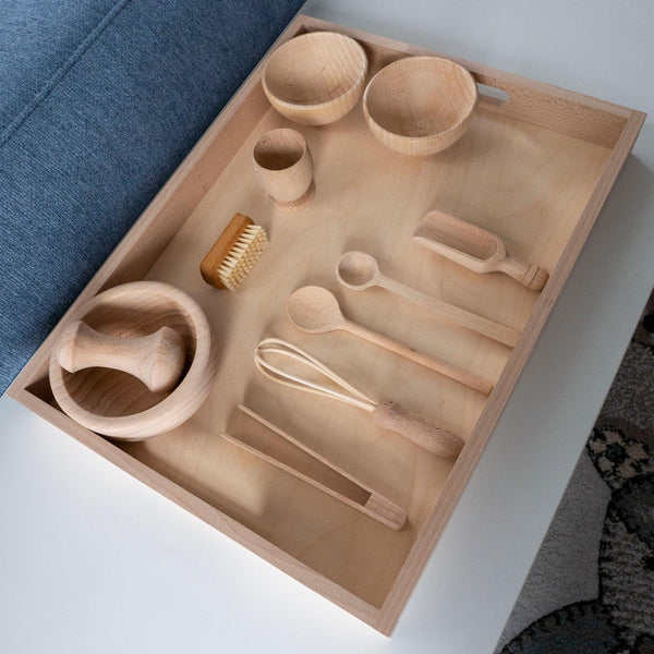 Holztablett-Set Düsseldorf - Labyrinthkiste