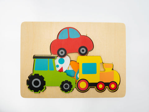 Motorik-Puzzle „Brumm, brumm"