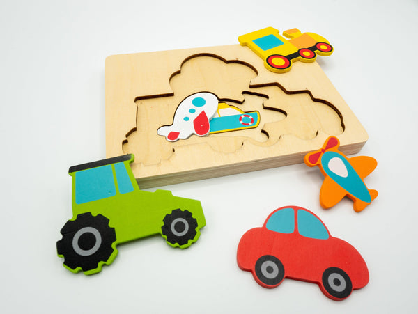 Motorik-Puzzle „Brumm, brumm"